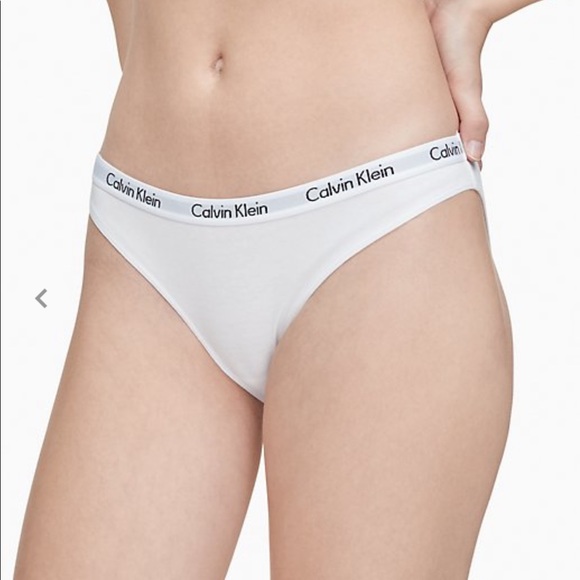 Calvin Klein Logo Cotton Bikini Bottom - Picture 2 of 4